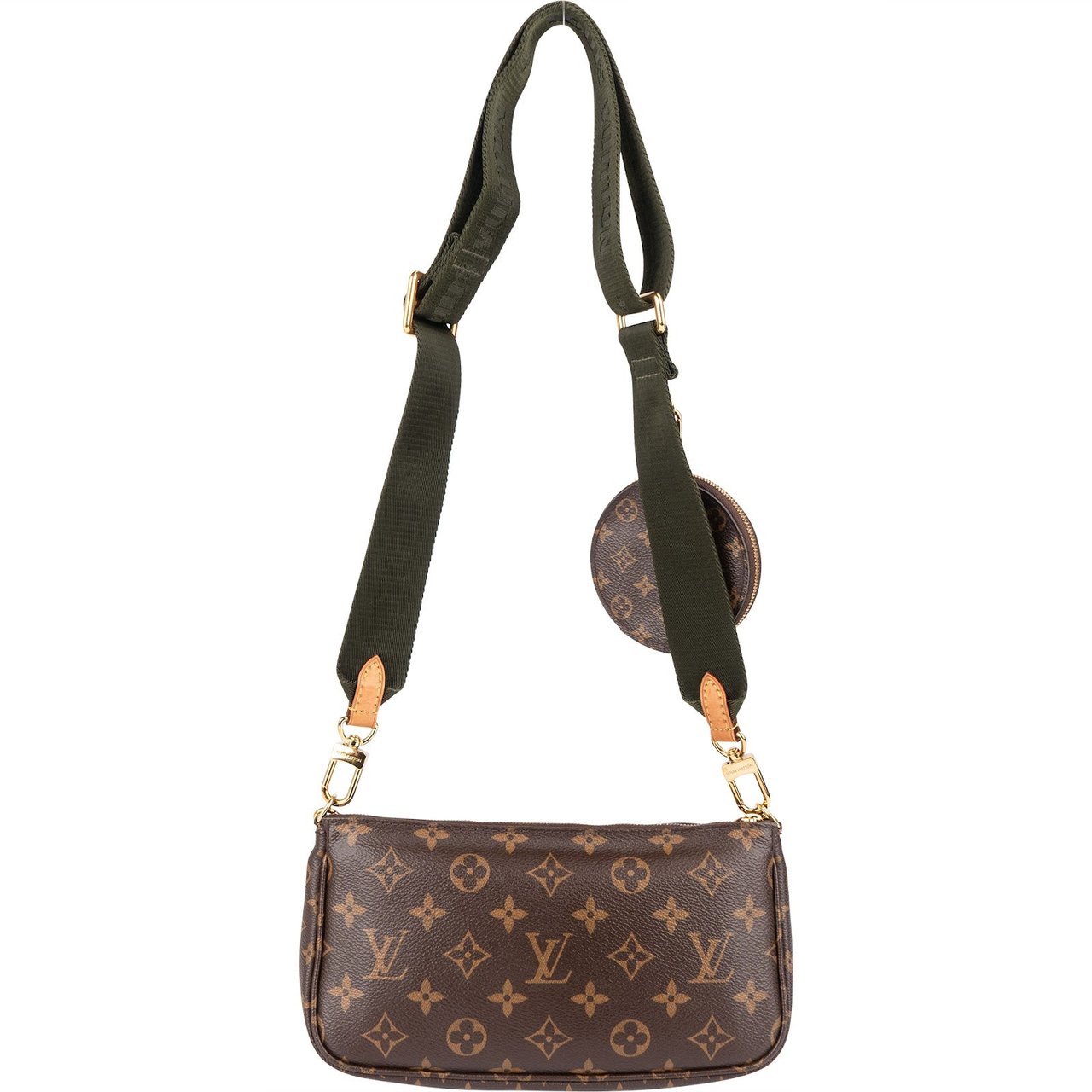 Louis Vuitton Monogram Canvas Multi Pochette Accessoires Crossbody Bag Bruin