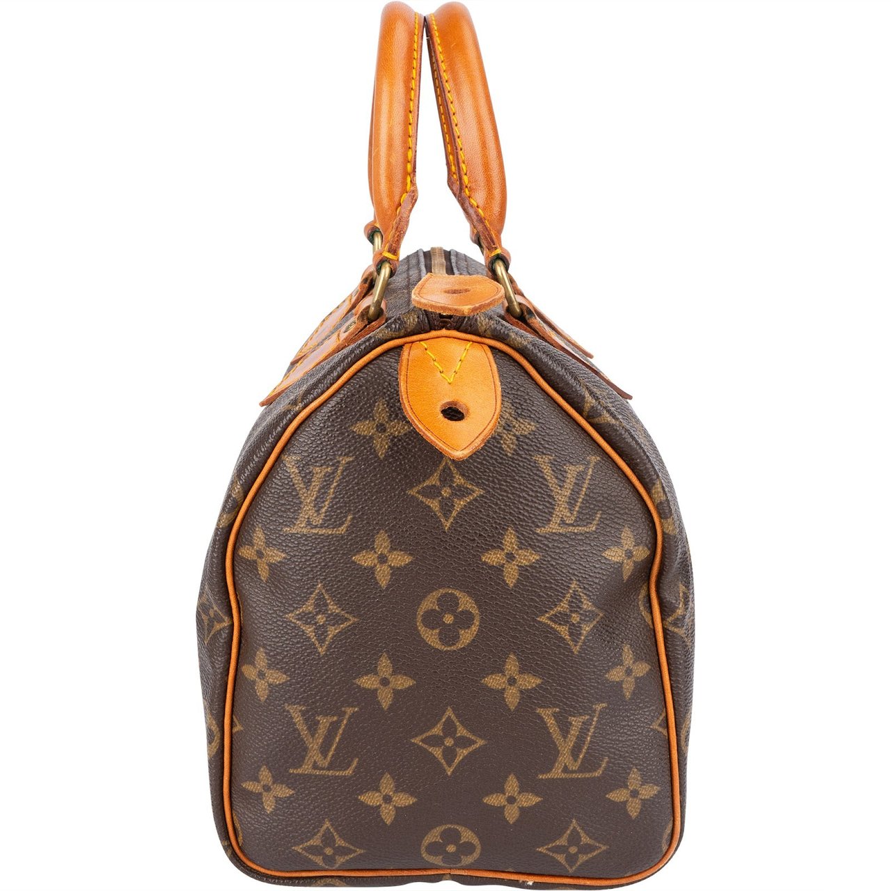 Louis Vuitton Louis Vuitton Monogram Canvas Speedy 25 Handbag Bruin