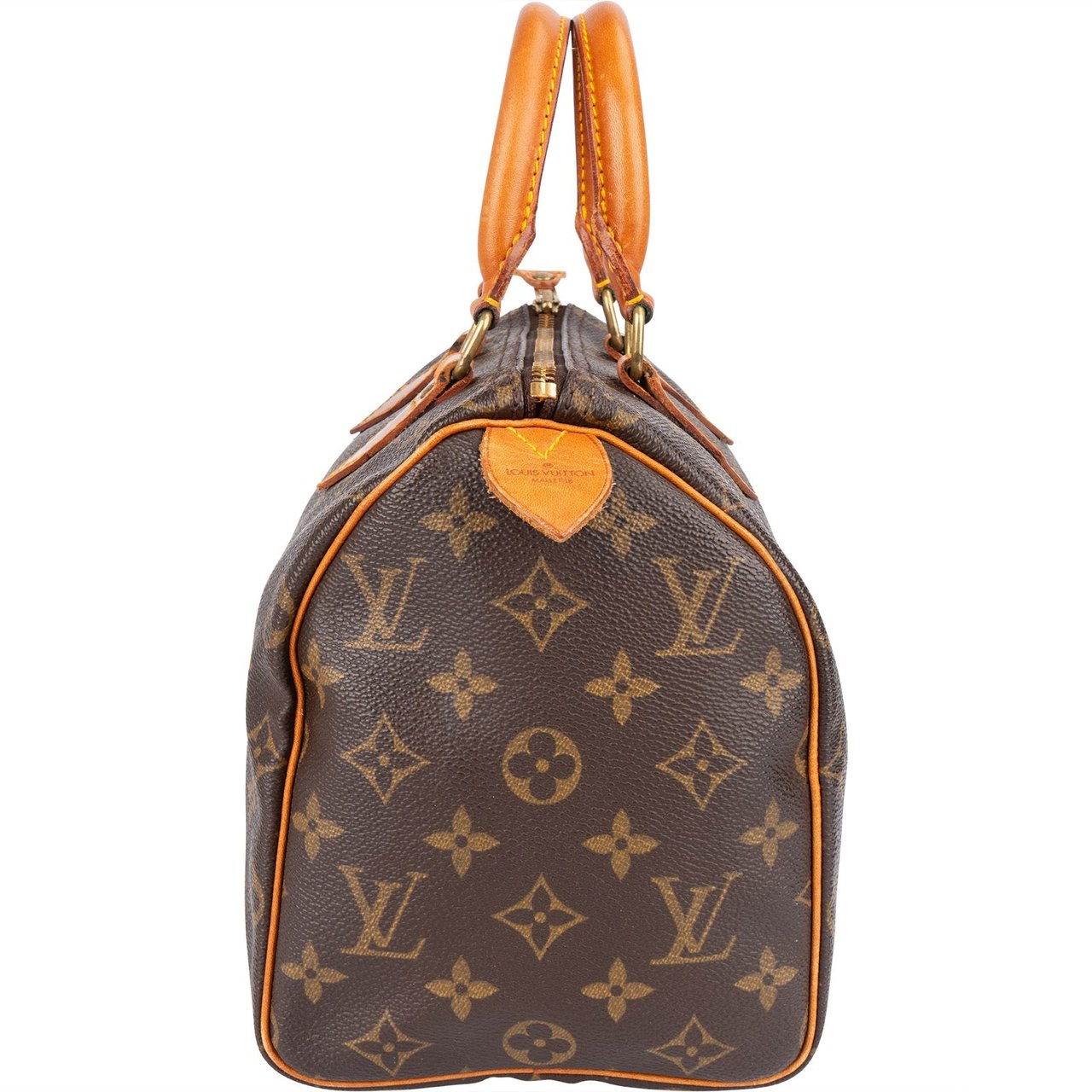 Louis Vuitton Louis Vuitton Monogram Canvas Speedy 25 Handbag Bruin