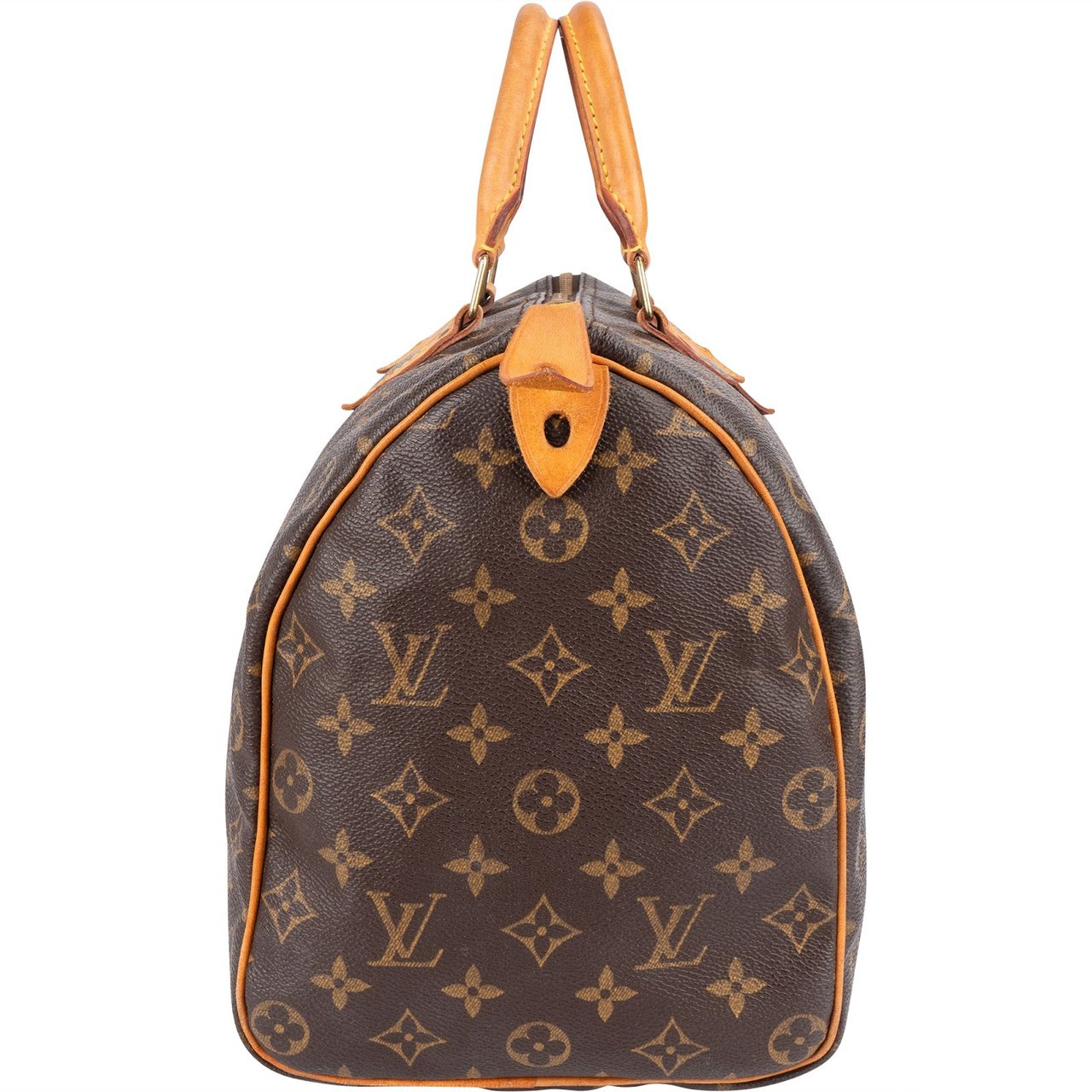 Louis Vuitton Monogram Canvas Speedy 35 Handbag Bruin