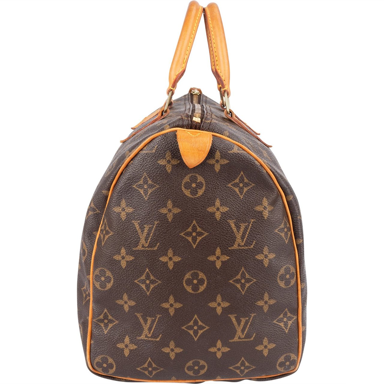Louis Vuitton Louis Vuitton Monogram Canvas Speedy 35 Handbag Bruin