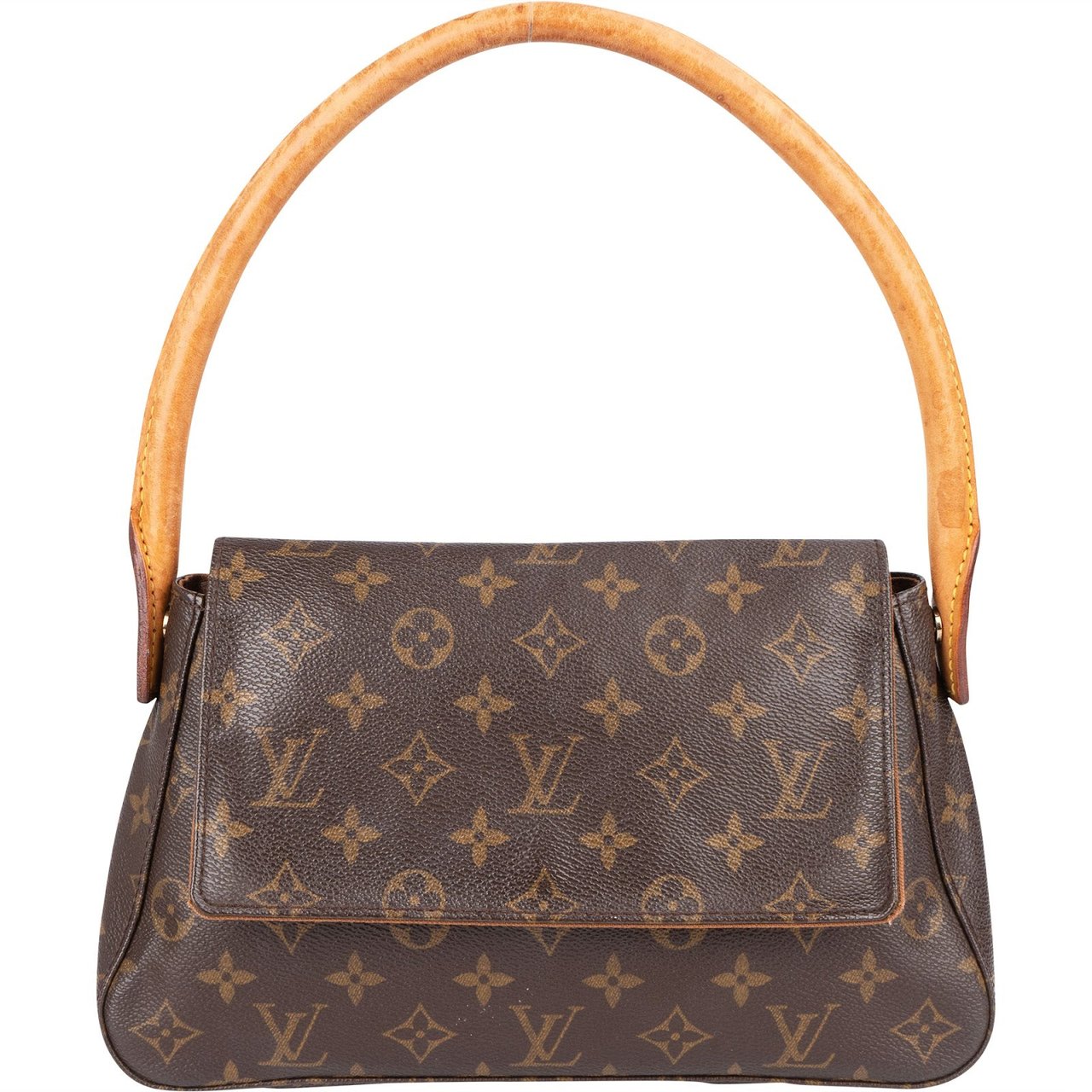 Louis Vuitton Louis Vuitton Monogram Canvas Mini Looping Handbag Bruin