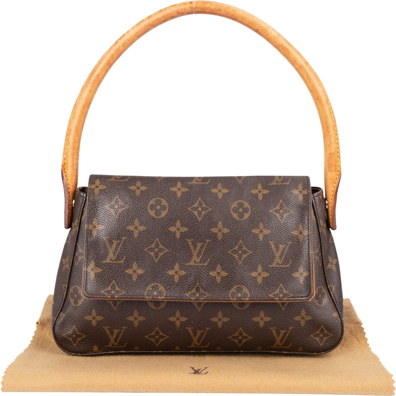 Louis Vuitton Louis Vuitton Monogram Canvas Mini Looping Handbag Bruin
