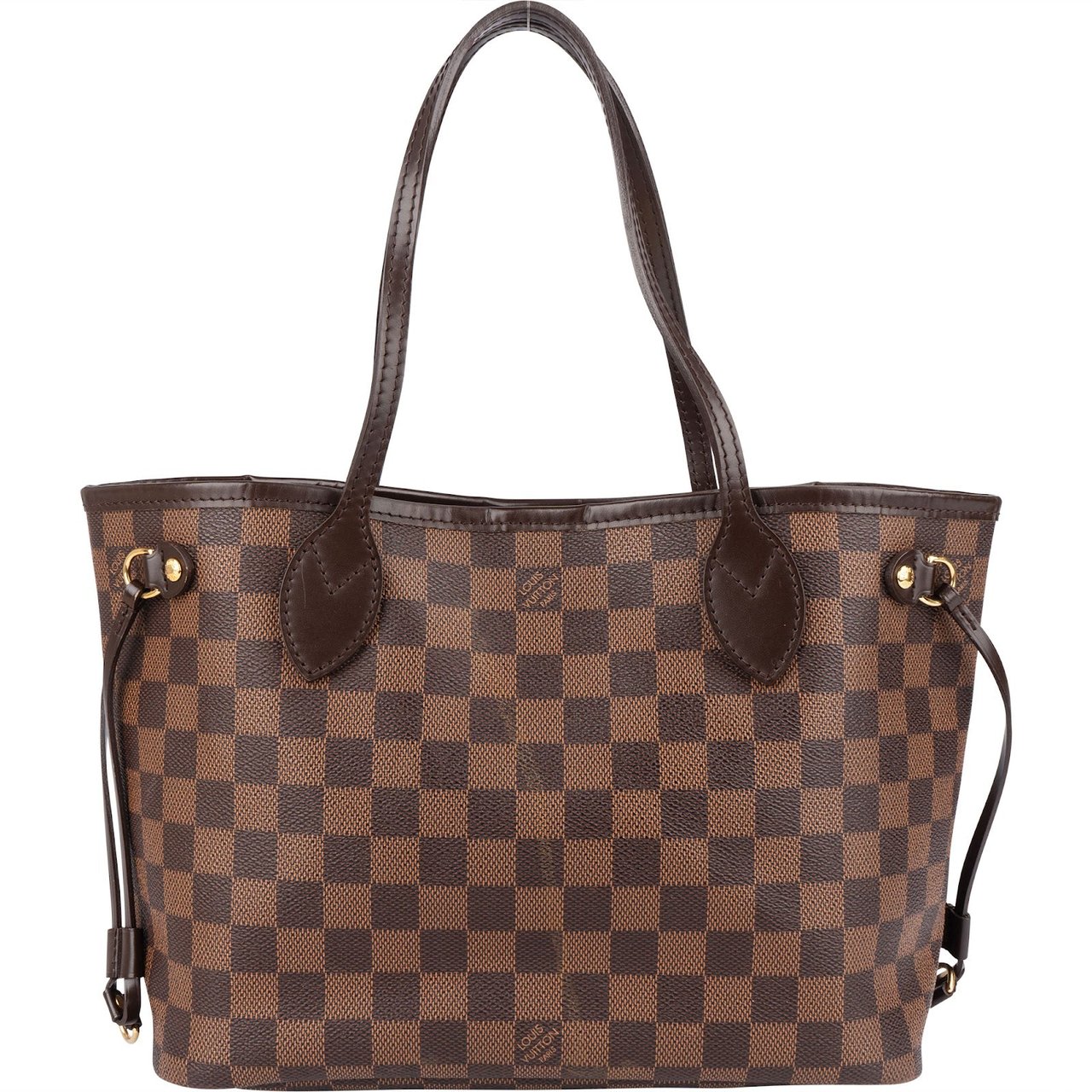 Louis Vuitton Louis Vuitton Monogram Damier Ebene Canvas Neverfull PM Shoulder Bag Bruin