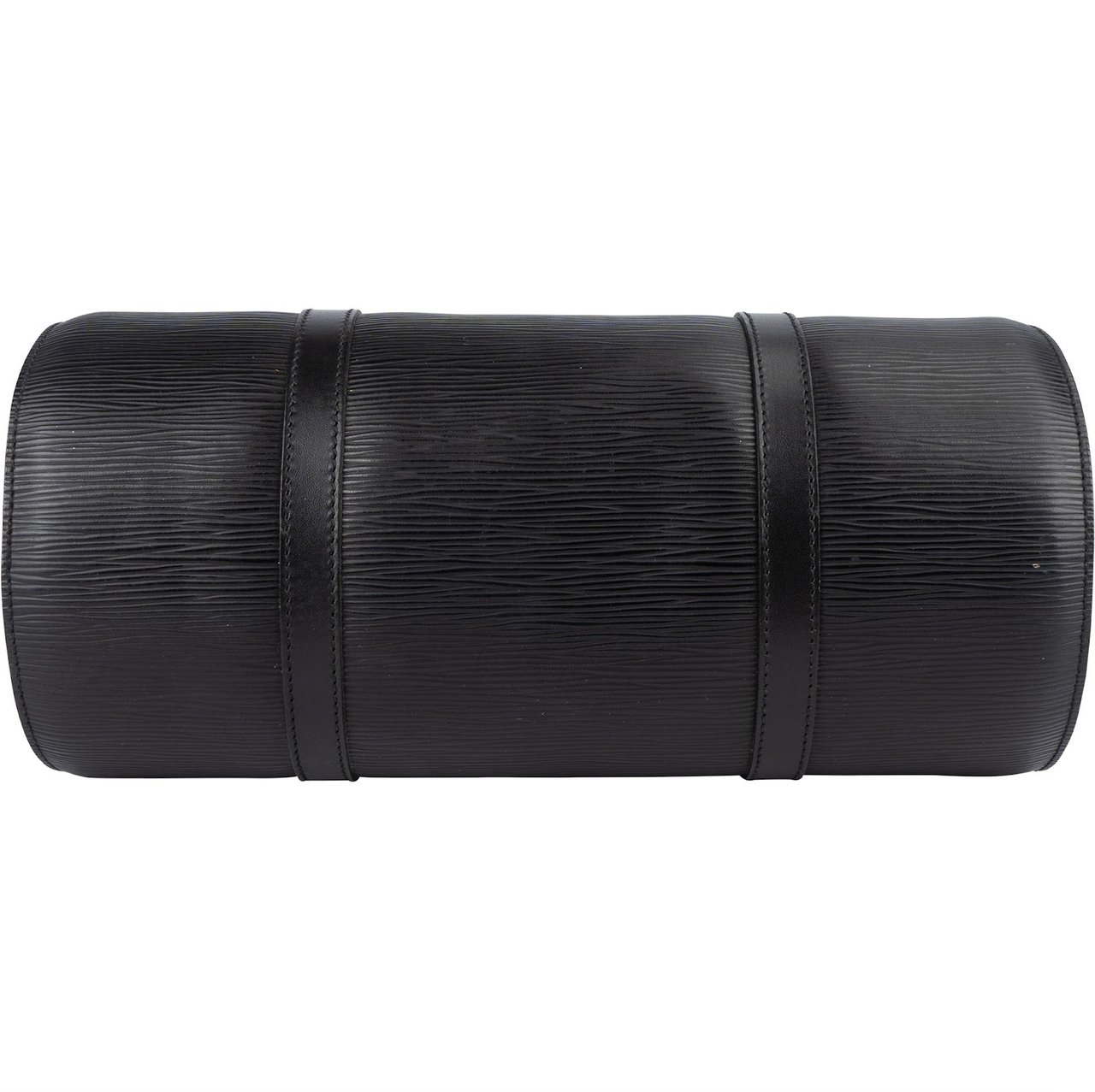 Louis Vuitton Louis Vuitton Noir Epi Leather Soufflot Handbag Zwart