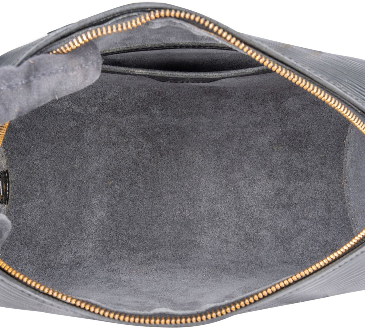 Louis Vuitton Louis Vuitton Noir Epi Leather Soufflot Handbag Zwart