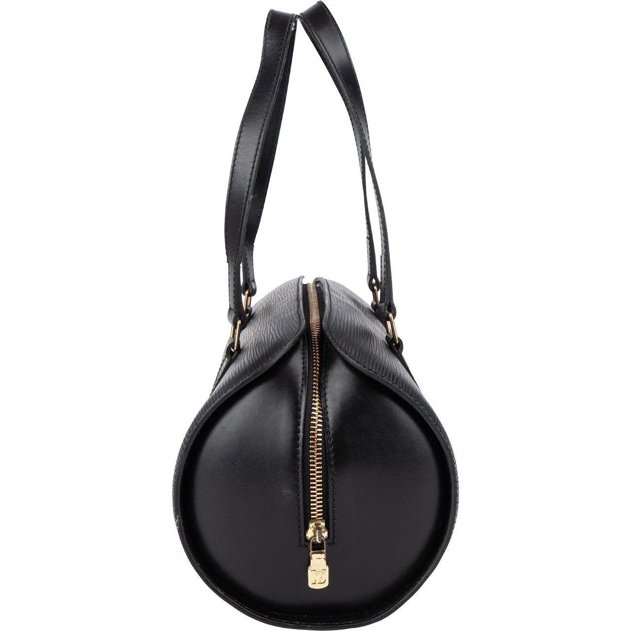 Louis Vuitton Louis Vuitton Noir Epi Leather Soufflot Handbag Zwart