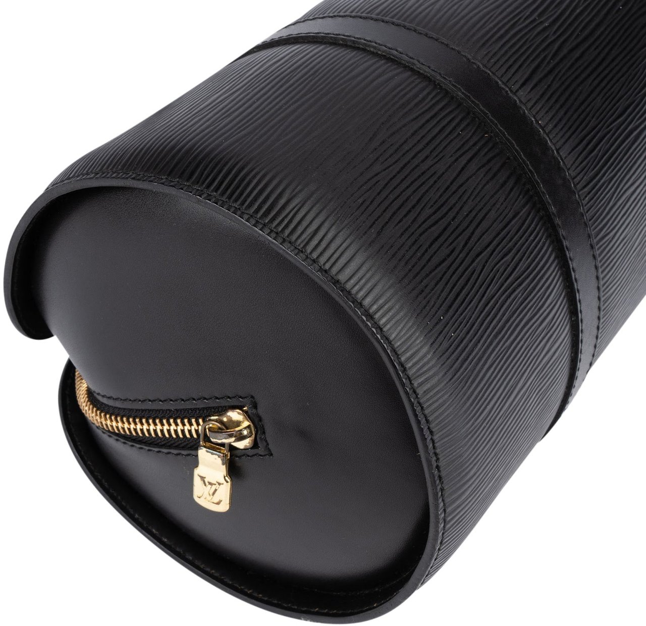 Louis Vuitton Louis Vuitton Noir Epi Leather Soufflot Handbag Zwart