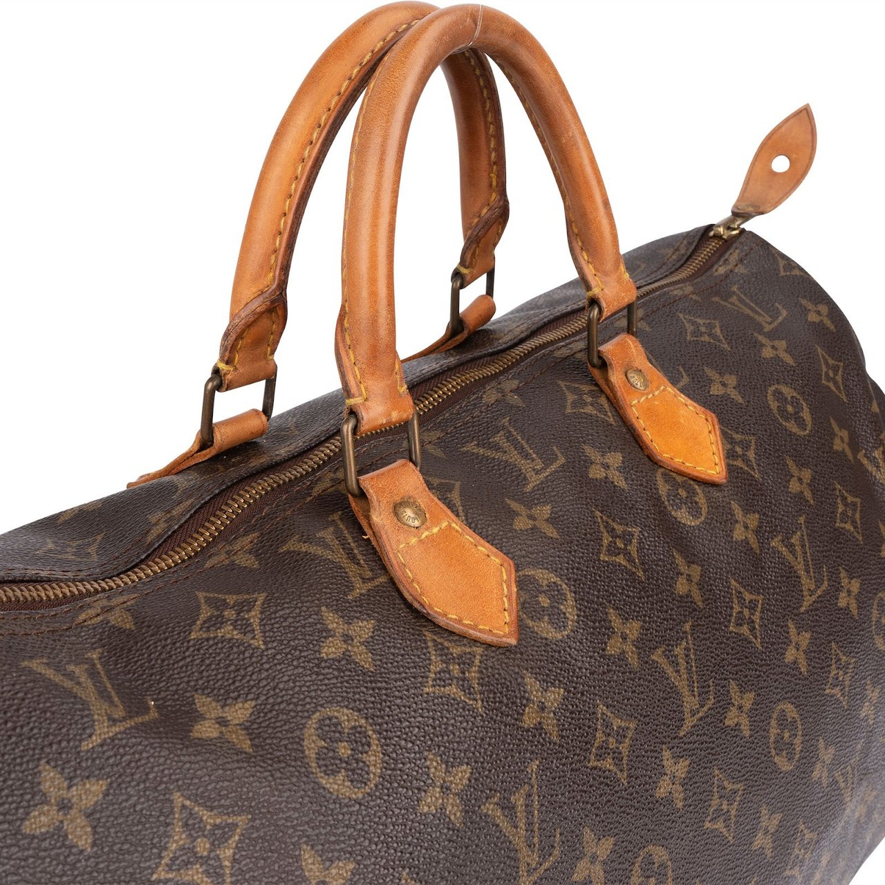 Louis Vuitton Louis Vuitton Monogram Canvas Speedy 40 Handbag Bruin