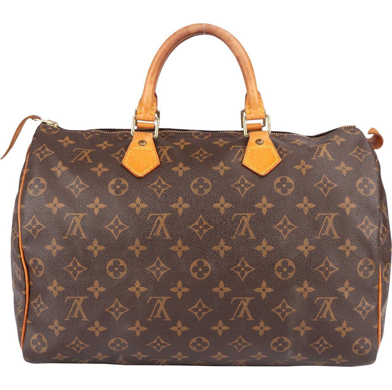 Louis Vuitton Louis Vuitton Monogram Canvas Speedy 35 Handbag Bruin