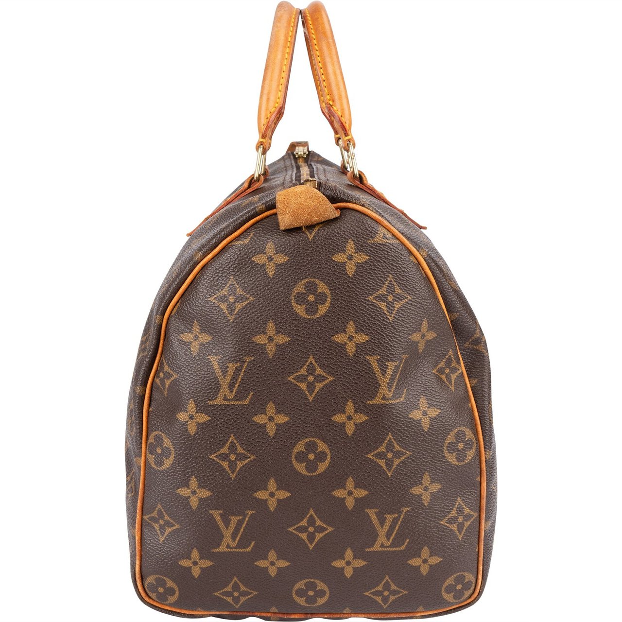 Louis Vuitton Louis Vuitton Monogram Canvas Speedy 35 Handbag Bruin
