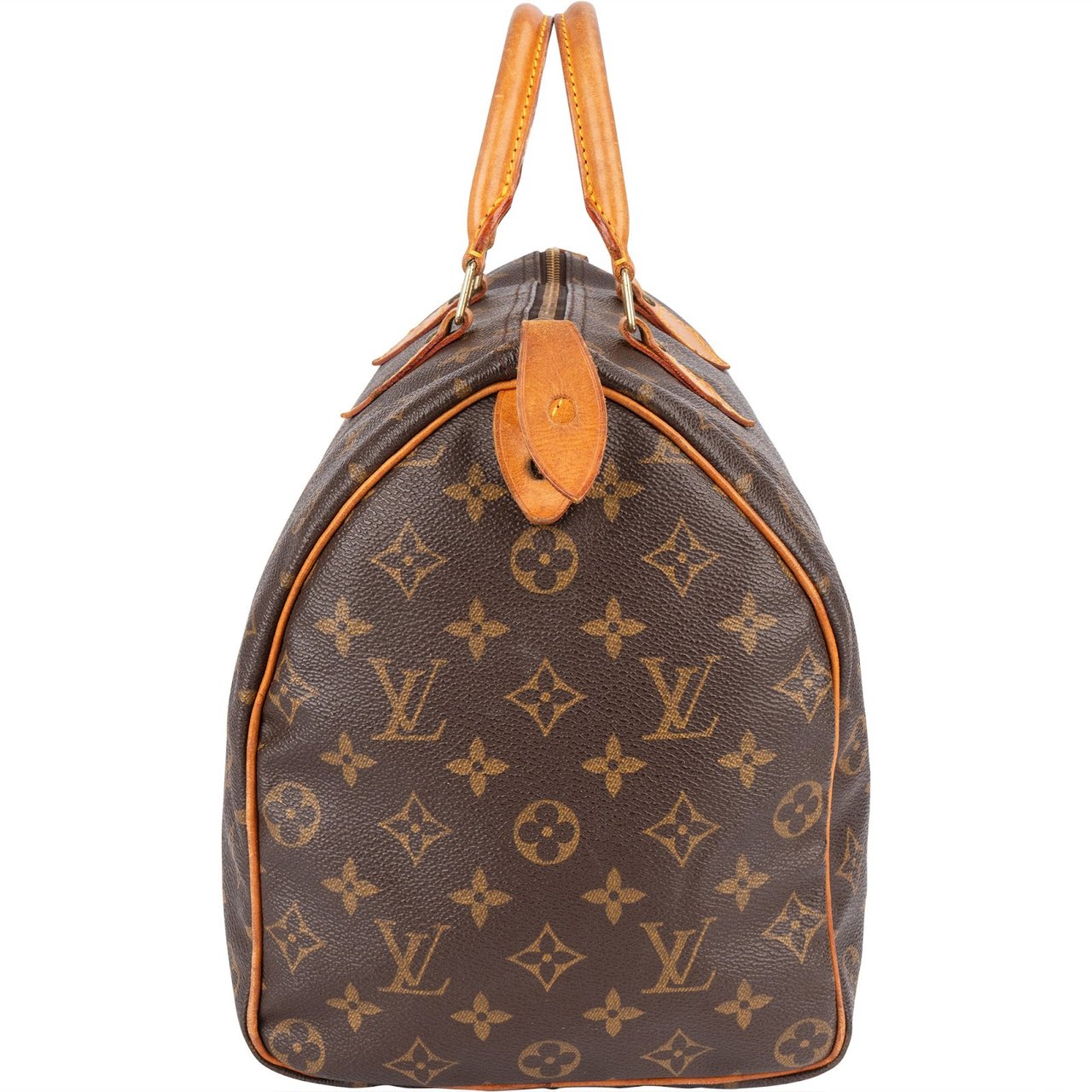 Louis Vuitton Louis Vuitton Monogram Canvas Speedy 35 Handbag Bruin