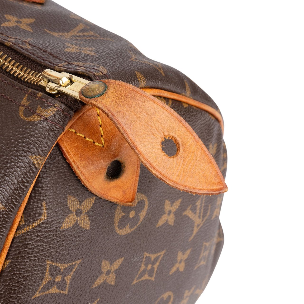 Louis Vuitton Louis Vuitton Monogram Canvas Speedy 35 Handbag Bruin
