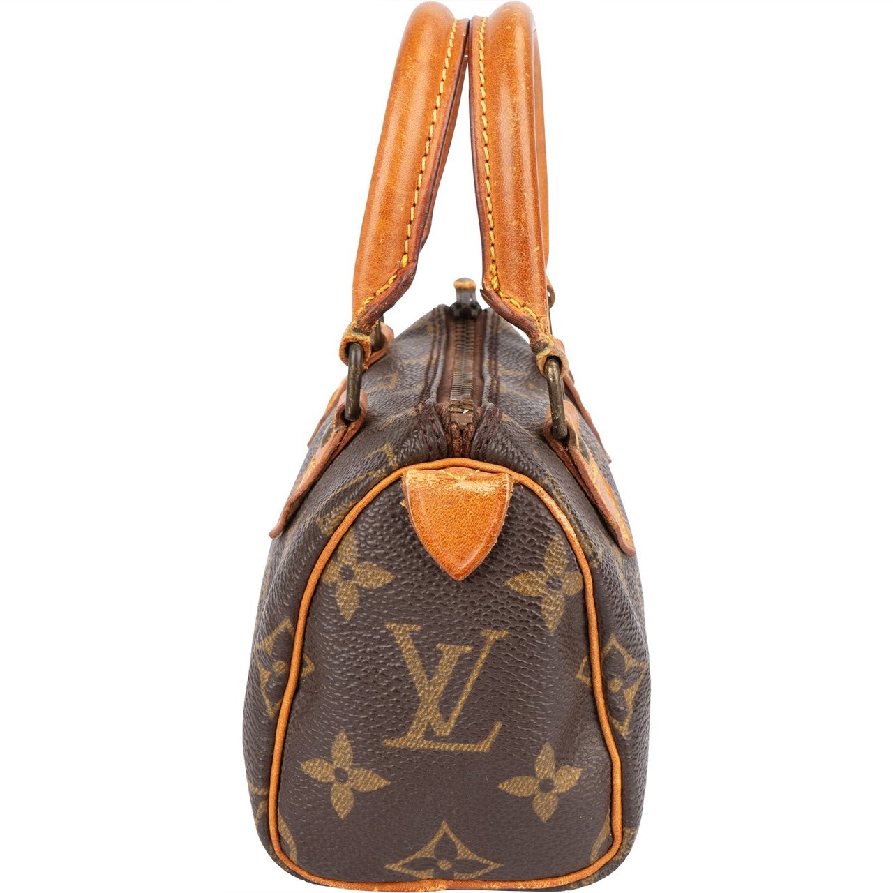 Louis Vuitton Louis Vuitton Monogram Canvas Mini Speedy Handbag Bruin
