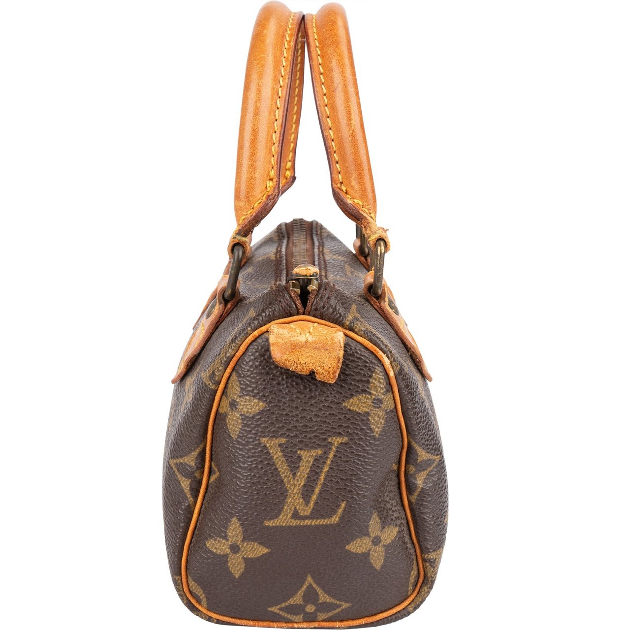 Louis Vuitton Louis Vuitton Monogram Canvas Mini Speedy Handbag Bruin