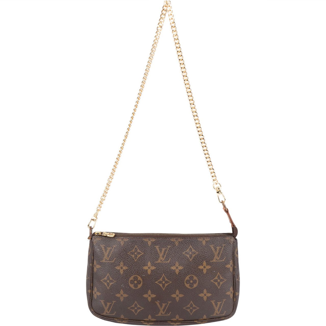 Louis Vuitton Louis Vuitton Monogram Canvas Pochette Accessoires Shoulder Bag Bruin