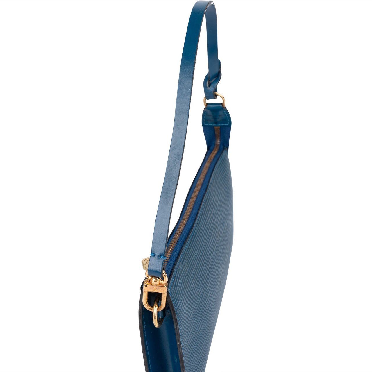 Louis Vuitton Blue Epi Leather Pochette Accessoires Handbag Blauw