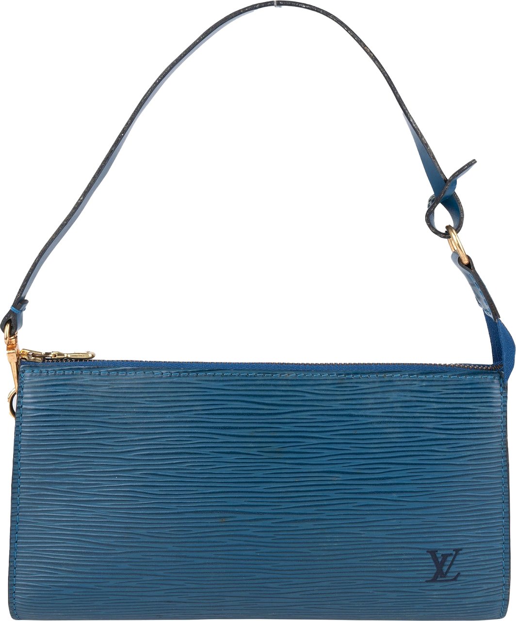 Louis Vuitton Louis Vuitton Blue Epi Leather Pochette Accessoires Handbag Blauw