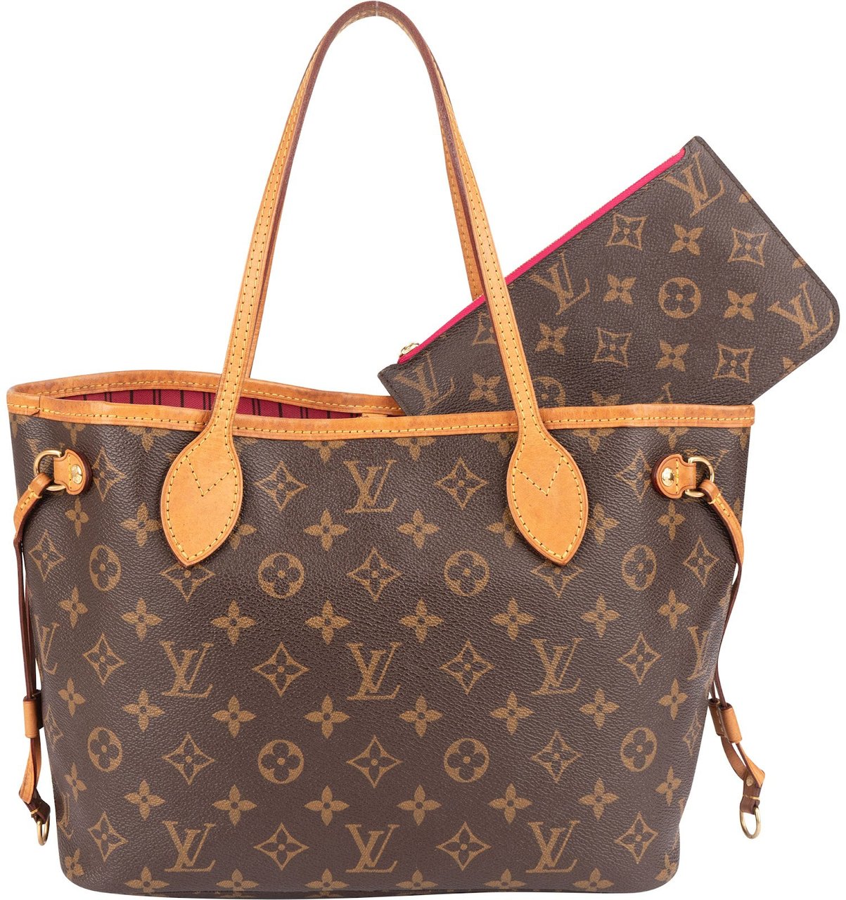 Louis Vuitton Louis Vuitton Monogram Canvas Neverfull PM Shoulder Bag Bruin