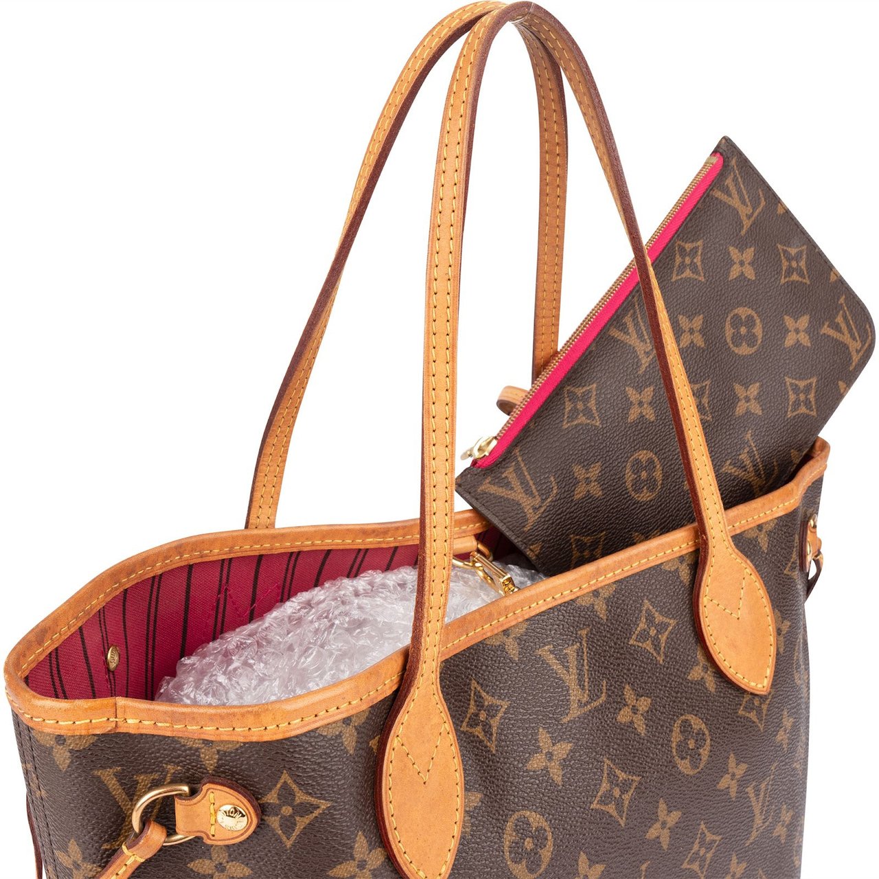 Louis Vuitton Louis Vuitton Monogram Canvas Neverfull PM Shoulder Bag Bruin