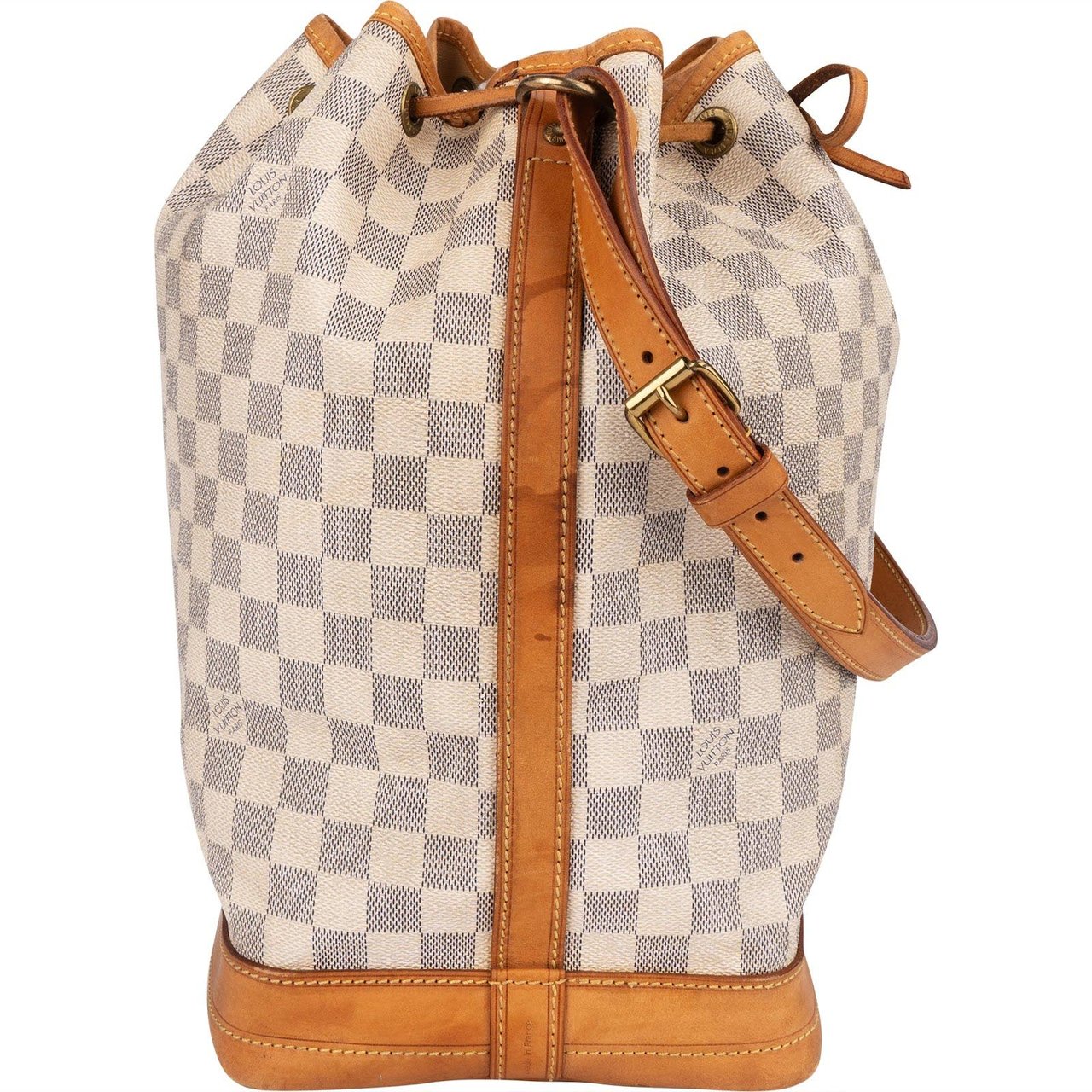 Louis Vuitton Louis Vuitton Monogram Damier Azur Canvas Sac Noé Grande Shoulder Bag Beige