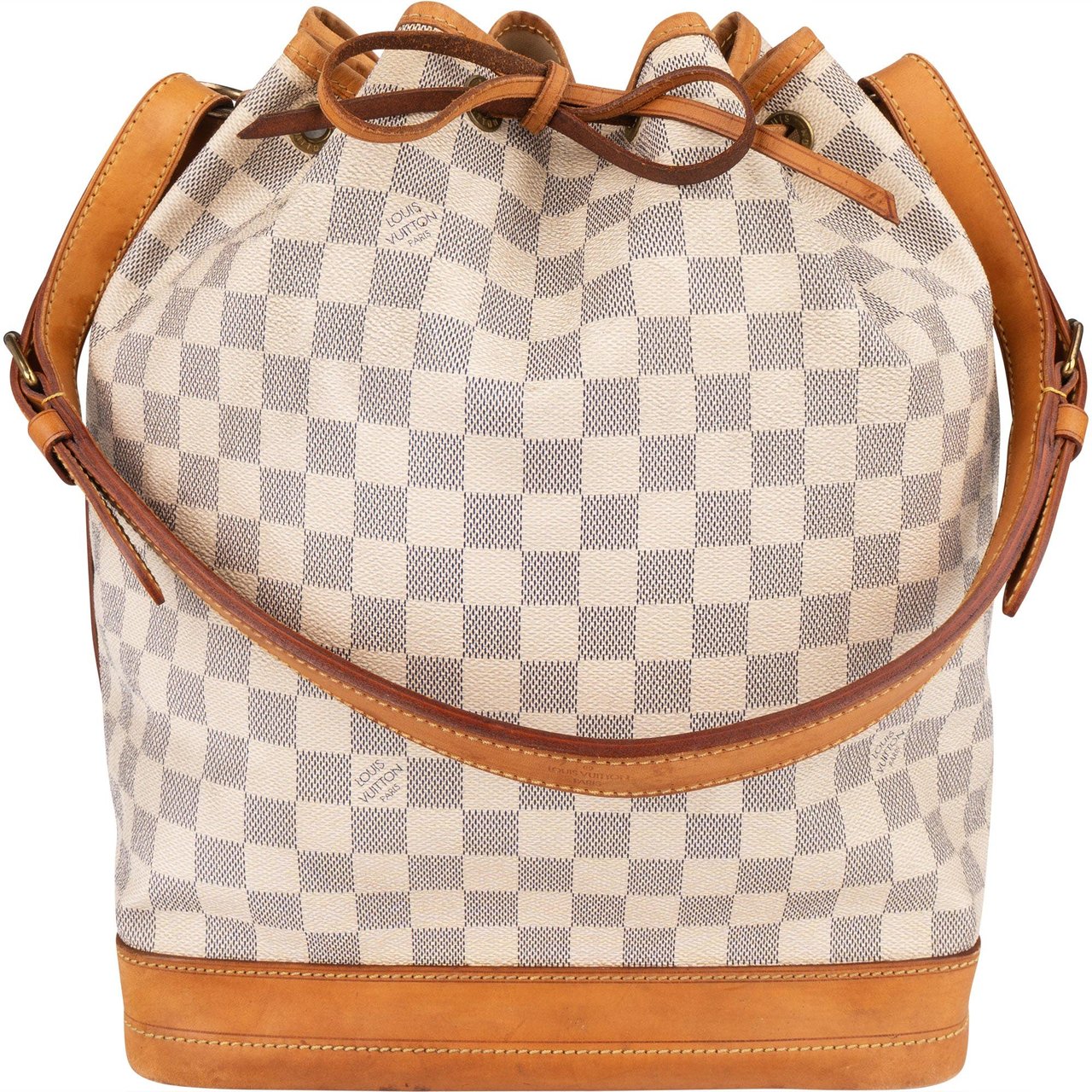 Louis Vuitton Louis Vuitton Monogram Damier Azur Canvas Sac Noé Grande Shoulder Bag Beige