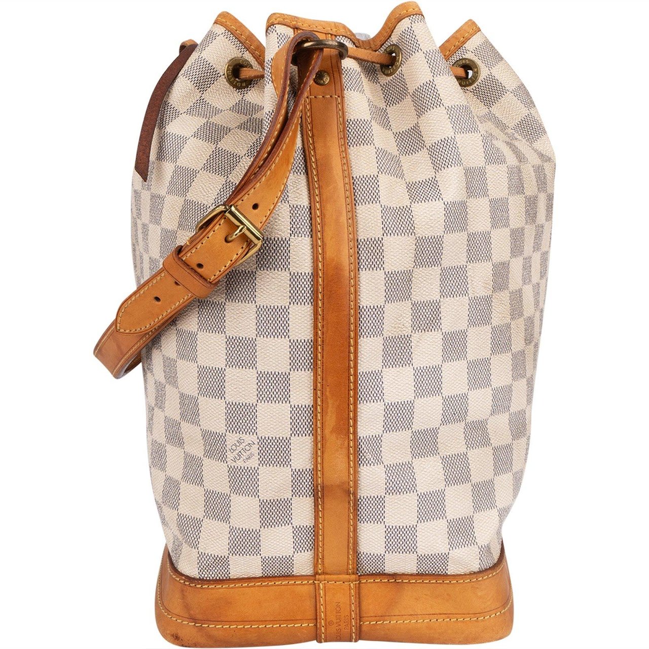 Louis Vuitton Louis Vuitton Monogram Damier Azur Canvas Sac Noé Grande Shoulder Bag Beige