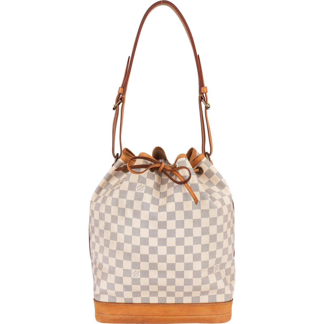 Louis Vuitton Louis Vuitton Monogram Damier Azur Canvas Sac Noé Grande Shoulder Bag Beige