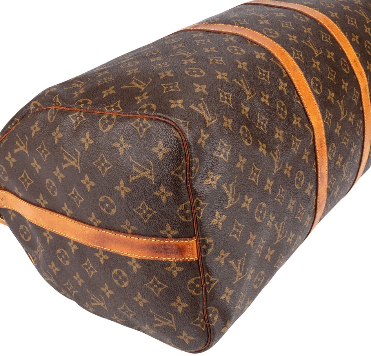Louis Vuitton Louis Vuitton Monogram Canvas Keepall 55 Bandoulière Travel Bag Bruin