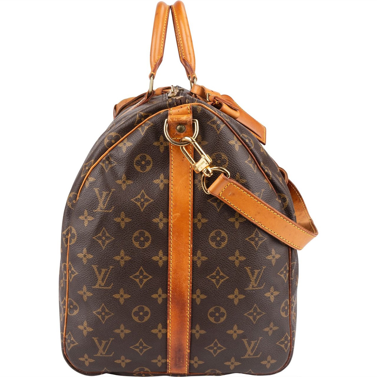 Louis Vuitton Louis Vuitton Monogram Canvas Keepall 55 Bandoulière Travel Bag Bruin
