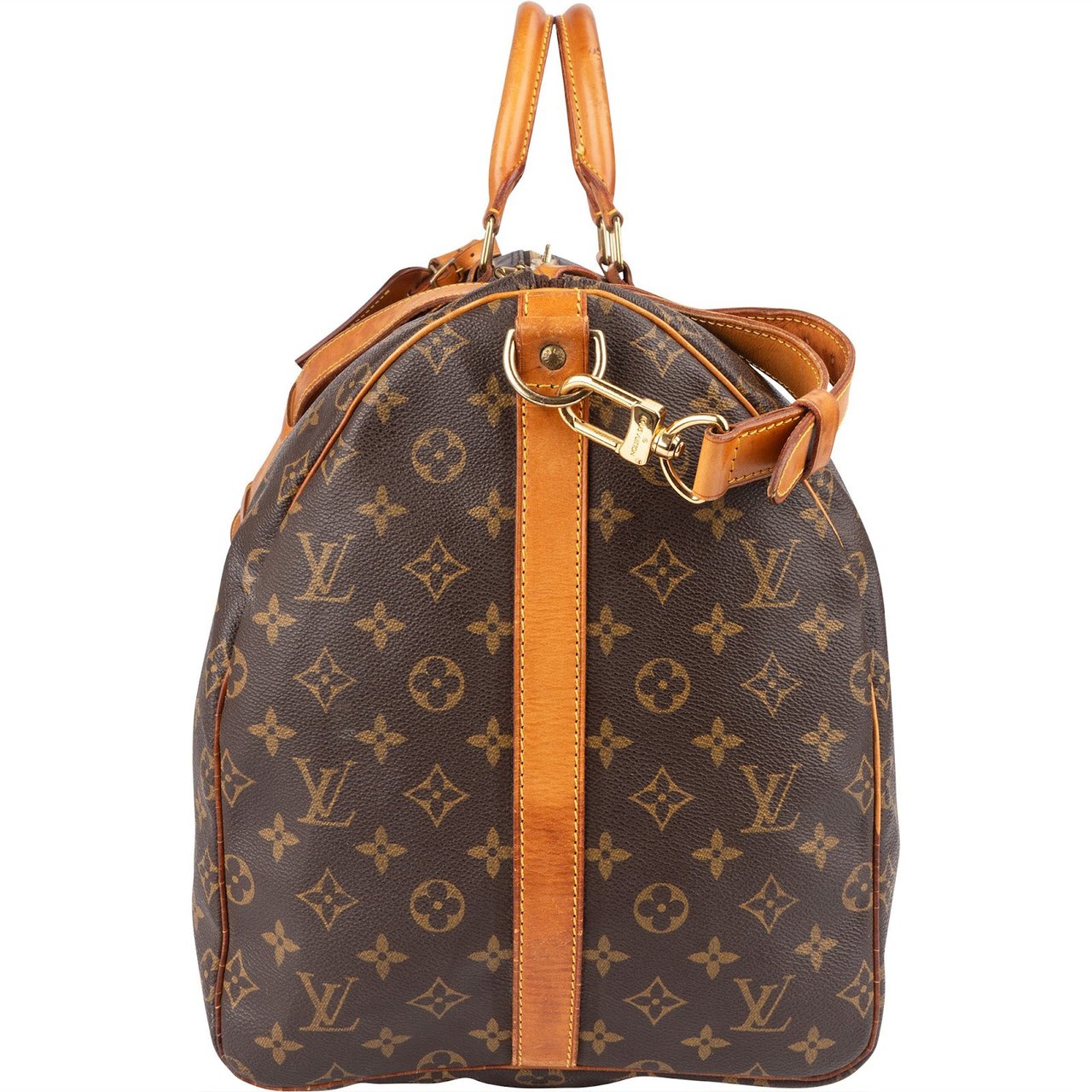 Louis Vuitton Louis Vuitton Monogram Canvas Keepall 55 Bandoulière Travel Bag Bruin