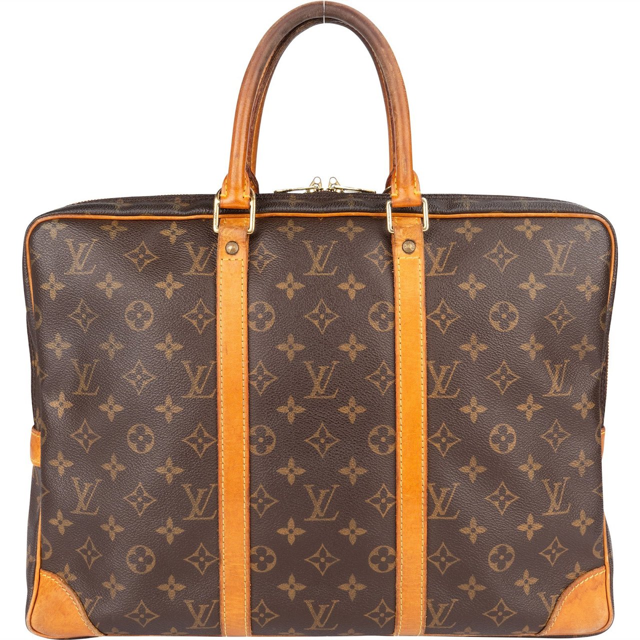 Louis Vuitton Louis Vuitton Monogram Canvas Porte Documents Business Handbag Bruin