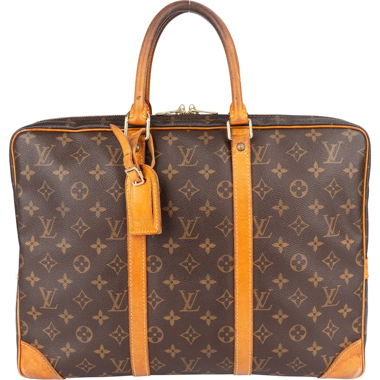 Louis Vuitton Louis Vuitton Monogram Canvas Porte Documents Business Handbag Bruin