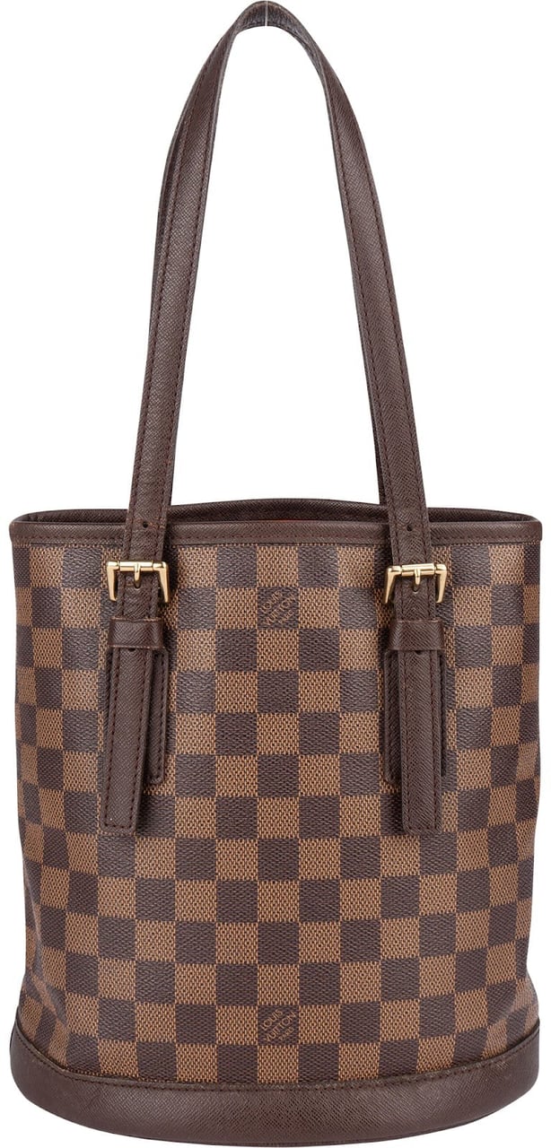 Louis Vuitton Louis Vuitton Monogram Damier Ebene Bucket PM Shoulder Bag Bruin