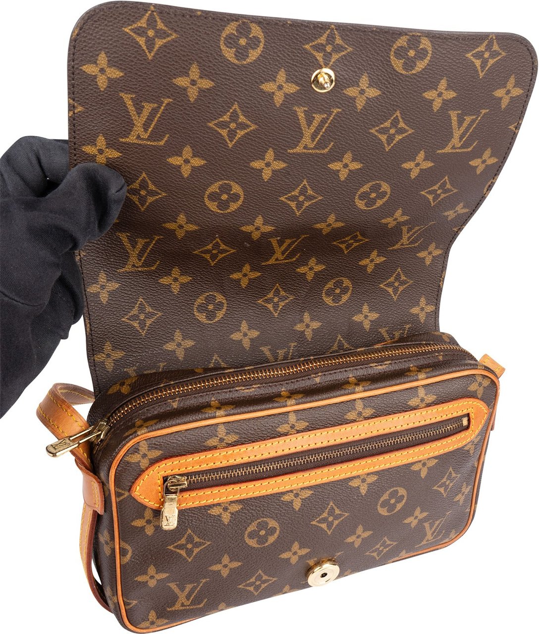 Louis Vuitton Louis Vuitton Monogram Canvas Saint Germain PM Crossbody Bag Bruin