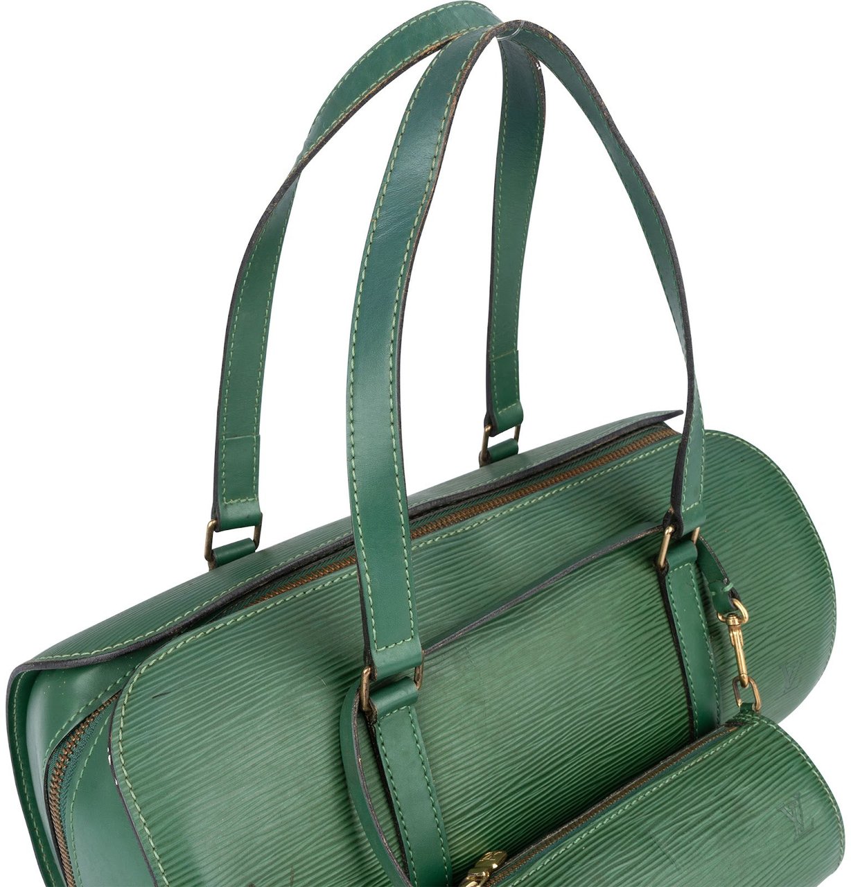 Louis Vuitton Louis Vuitton Green Epi Leather Soufflot Set Handbag Groen