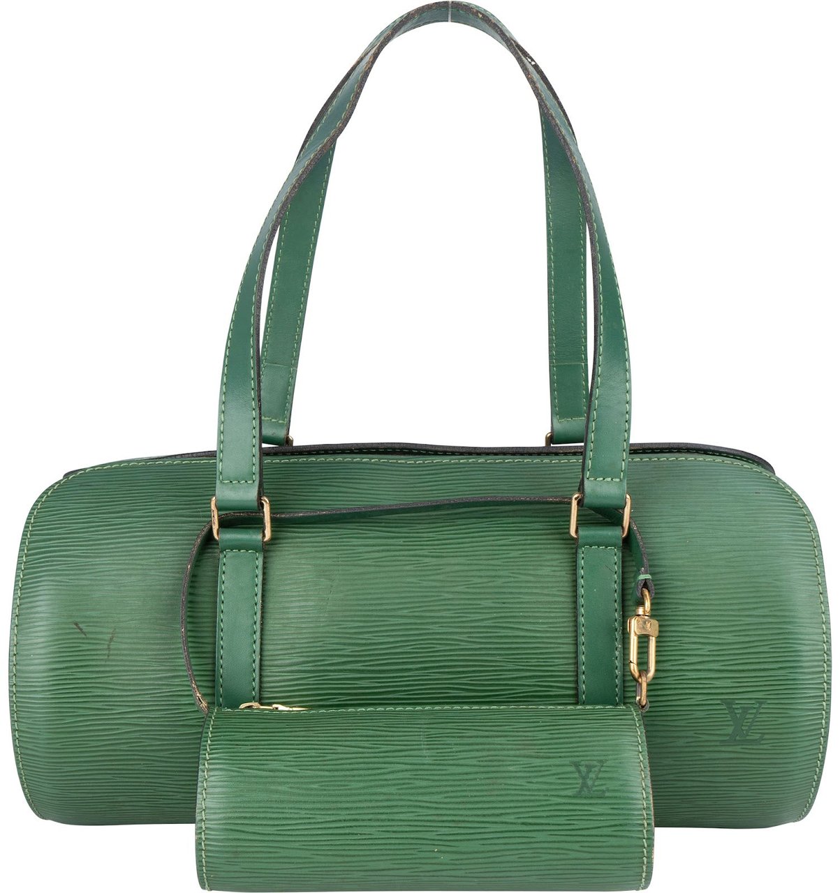 Louis Vuitton Louis Vuitton Green Epi Leather Soufflot Set Handbag Groen