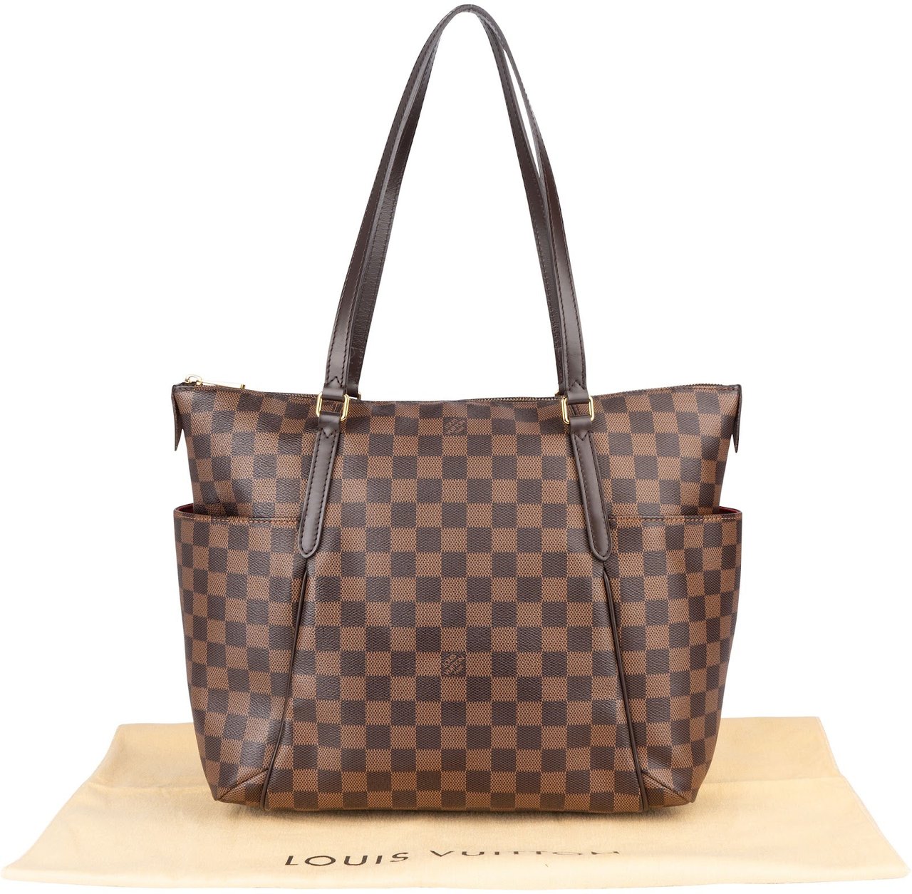 Louis Vuitton Louis Vuitton Monogram Damier Ebene Totally GM Shoulder Bag Bruin