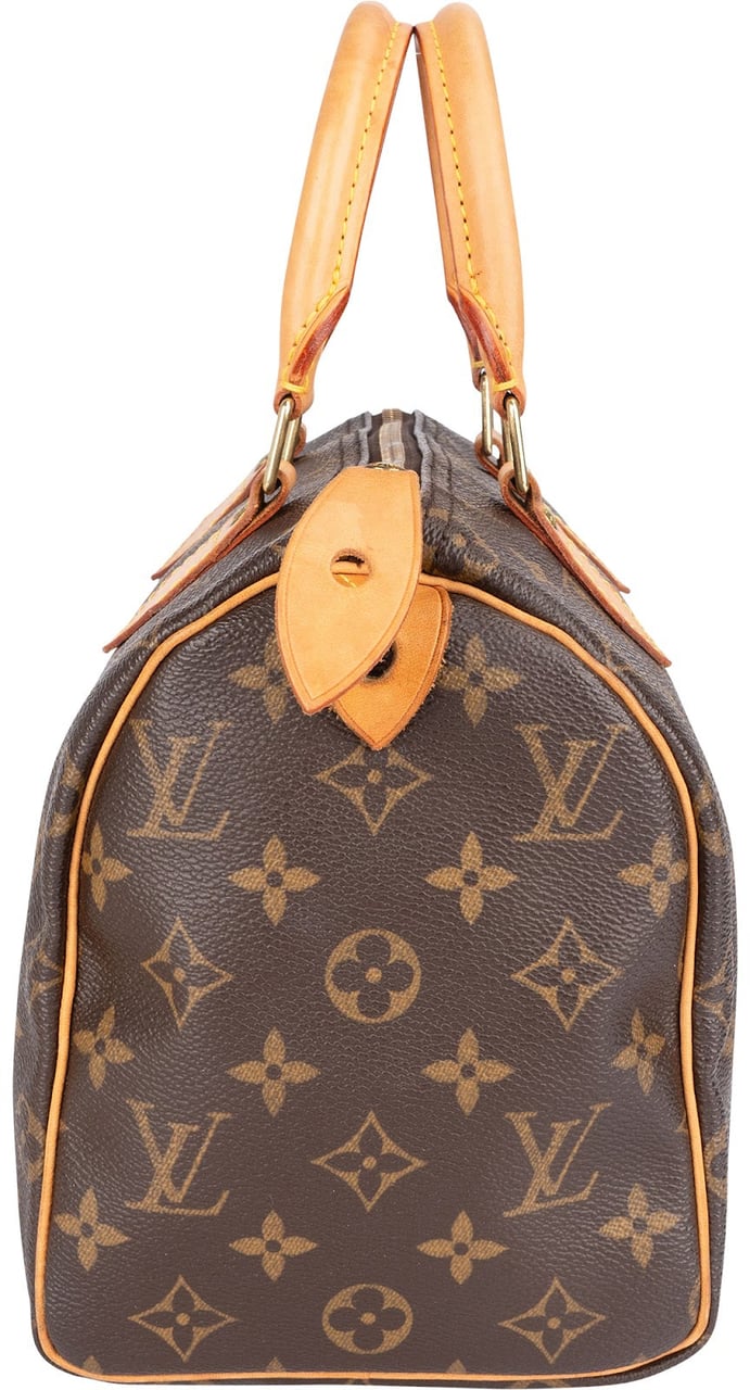 Louis Vuitton Louis Vuitton Monogram Canvas Speedy 25 Handbag Bruin