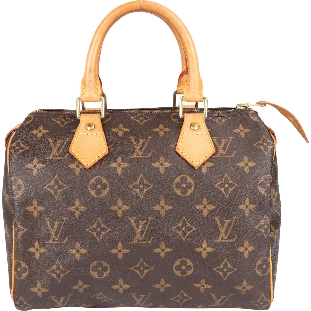 Louis Vuitton Louis Vuitton Monogram Canvas Speedy 25 Handbag Bruin