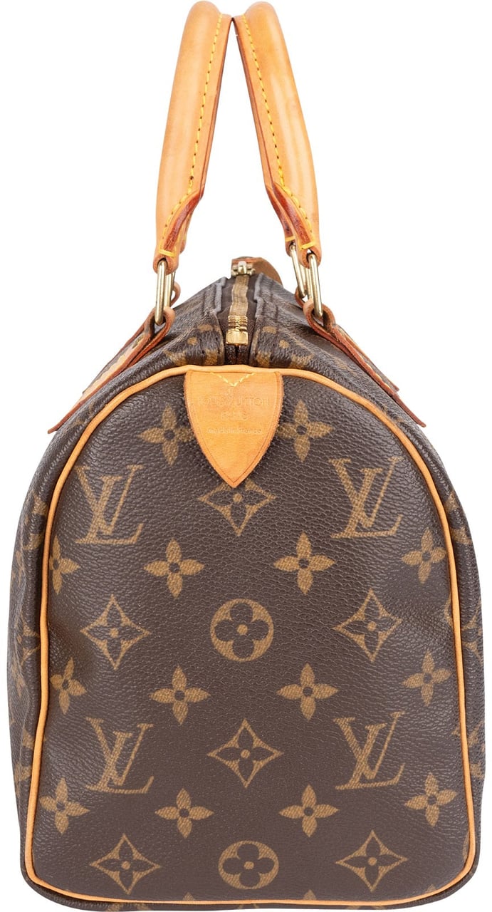 Louis Vuitton Louis Vuitton Monogram Canvas Speedy 25 Handbag Bruin