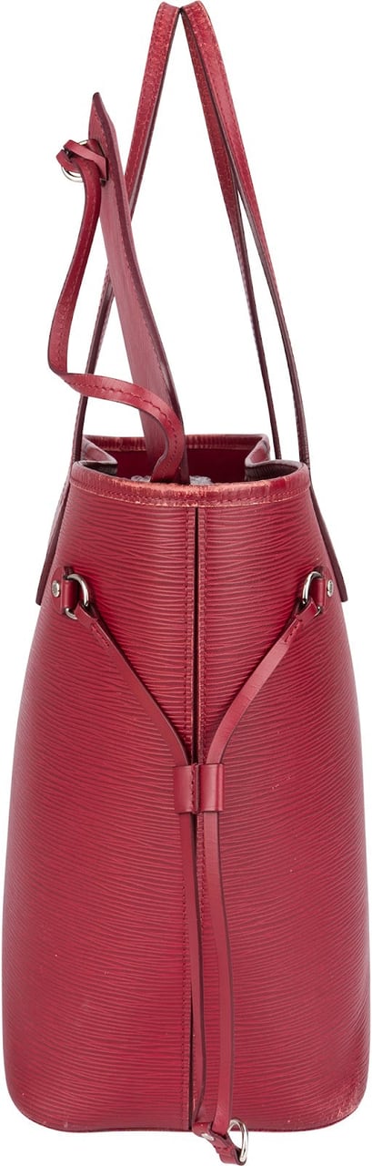 Louis Vuitton Louis Vuitton Red Epi Leather Neverfull MM Shopper Handbag Rood