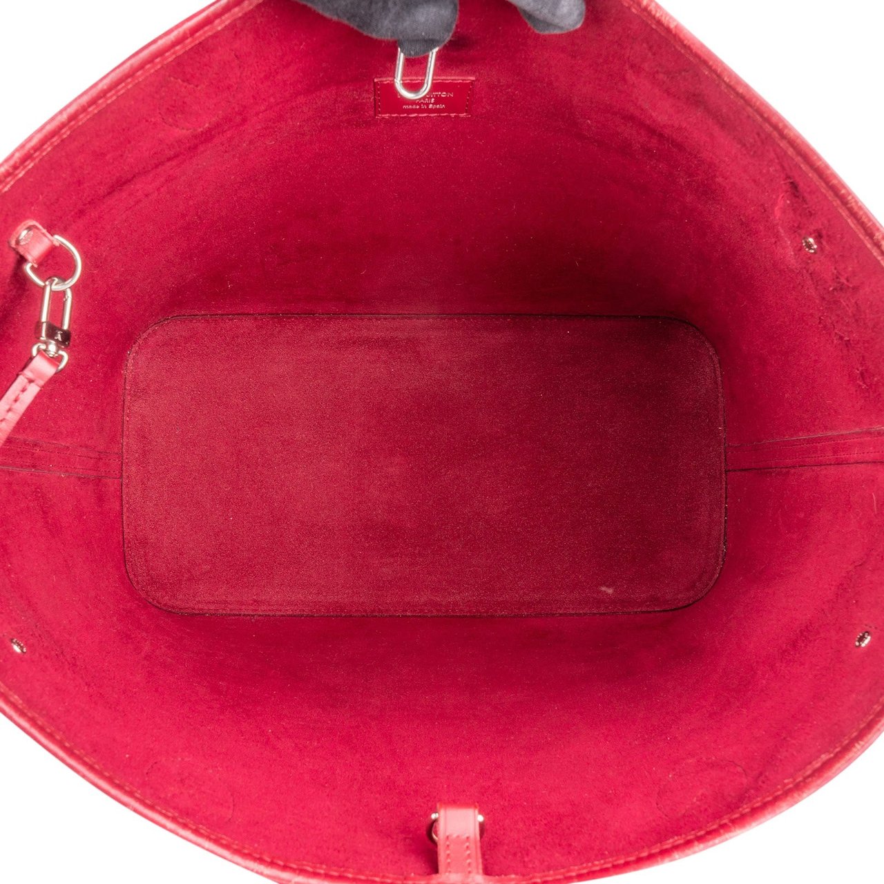 Louis Vuitton Louis Vuitton Red Epi Leather Neverfull MM Shopper Handbag Rood