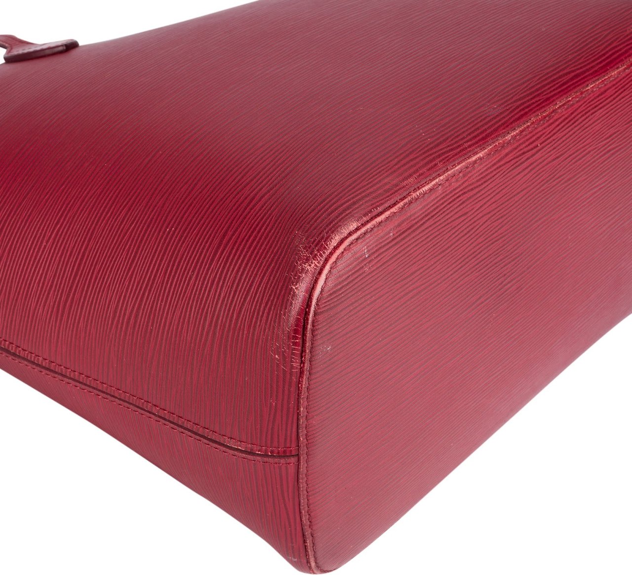 Louis Vuitton Louis Vuitton Red Epi Leather Neverfull MM Shopper Handbag Rood