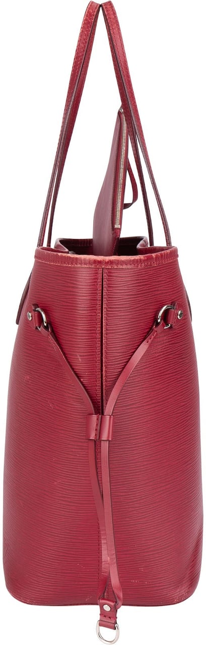 Louis Vuitton Louis Vuitton Red Epi Leather Neverfull MM Shopper Handbag Rood