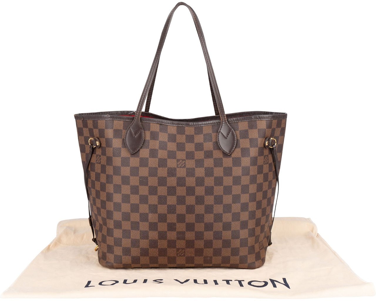 Louis Vuitton Louis Vuitton Monogram Damier Ebene Neverfull MM Shopper Shoulder Bag Bruin