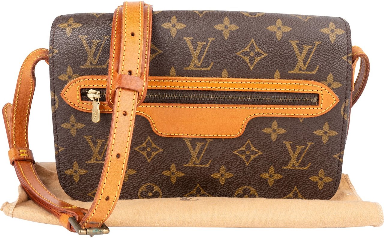 Louis Vuitton Louis Vuitton Monogram Canvas Saint Germain PM Crossbody Bag Bruin
