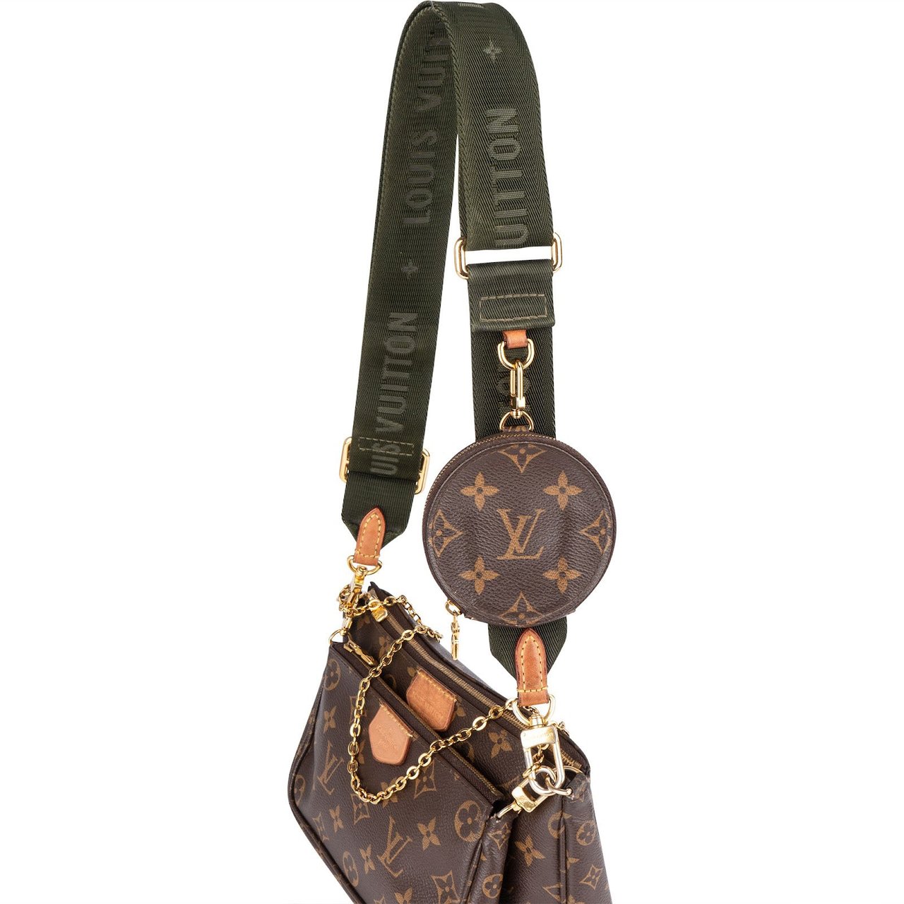 Louis Vuitton Louis Vuitton Monogram Canvas Multi Pochette Accessoires Crossbody Bag Bruin