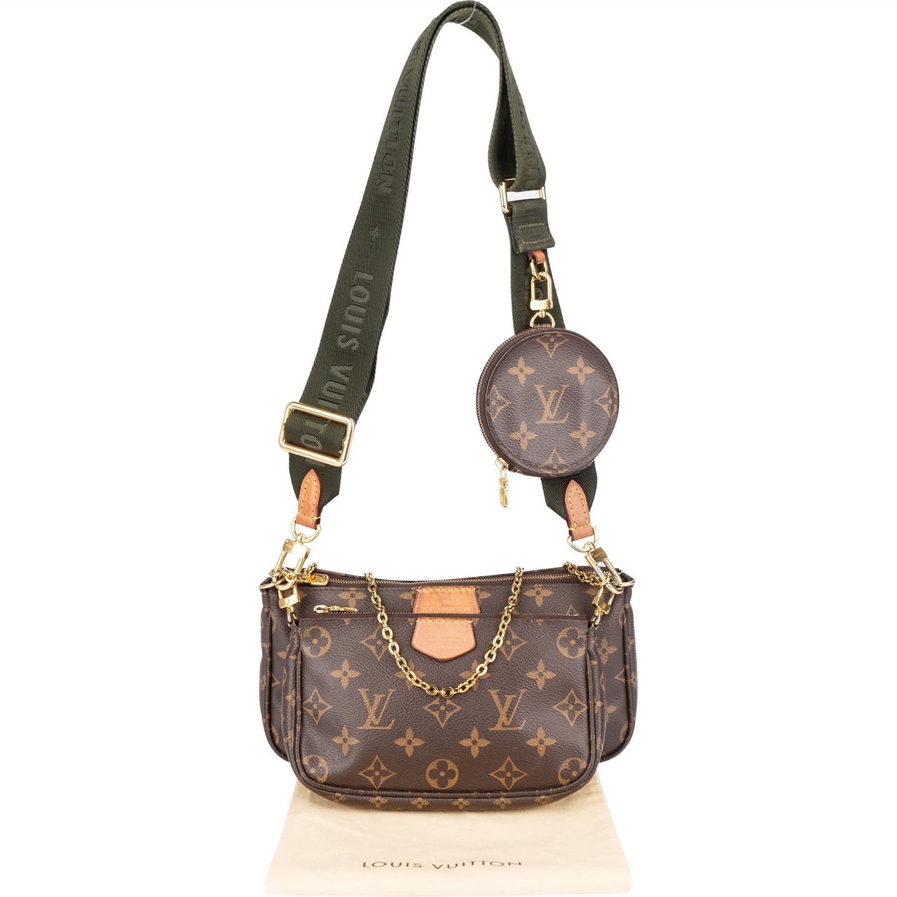 Louis Vuitton Louis Vuitton Monogram Canvas Multi Pochette Accessoires Crossbody Bag Bruin