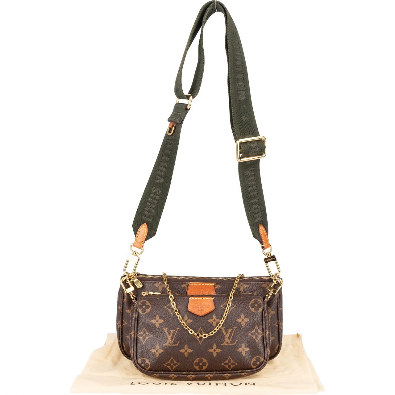 Louis Vuitton Louis Vuitton Monogram Canvas Multi Pochette Accessoires Crossbody Bag Bruin